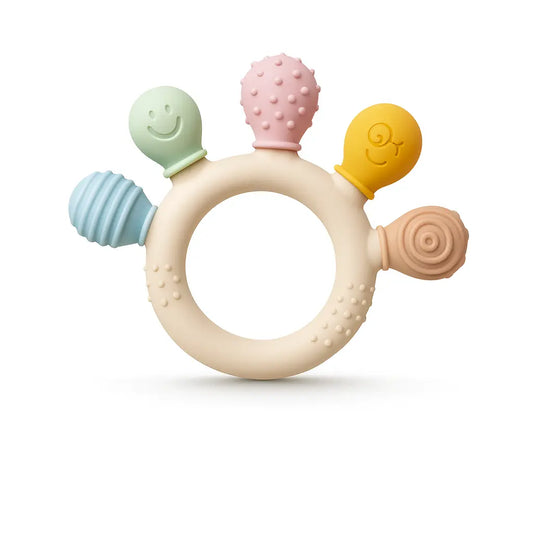 Anneau de dentition multicolore